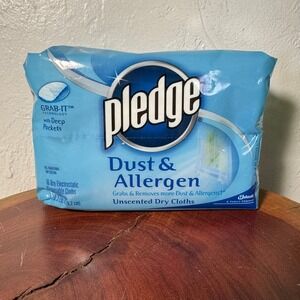 Pledge Dust & Allergen Unscented Dry Cloths 16 Count Grab-It Technology 62327